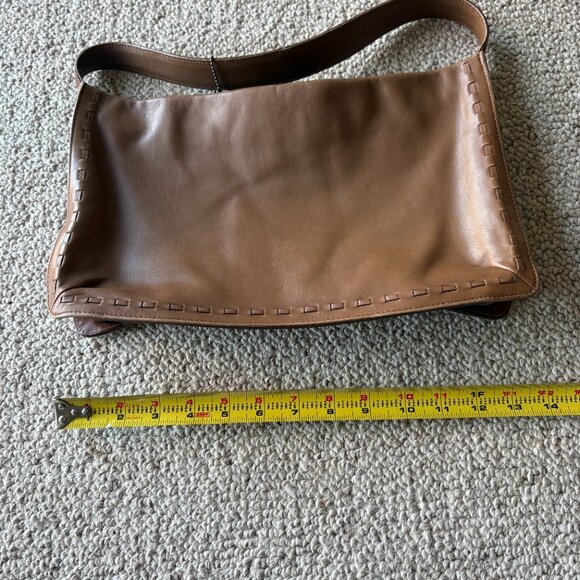 VTG Coach West End 9467 Brown Glovetanned Leather Whipstitch Shoulder Bag Y2K - Picture 10 of 11